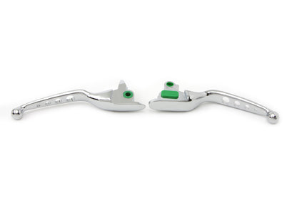 V-Twin Chrome Drilled Hand Lever Set for Harley Davidson FLT Models – Part H07-0561
