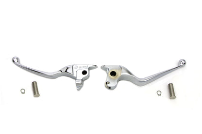 V-Twin Chrome Hand Lever Set for Harley Davidson FLT 2014-2016 with Hydraulic Clutch