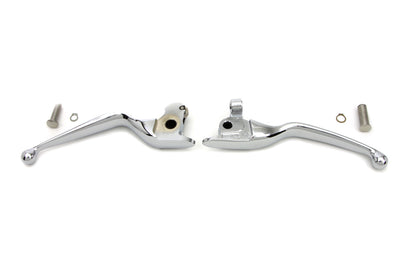 V-Twin Chrome Hand Lever Set for Harley Davidson FLT 2014-2016 with Hydraulic Clutch