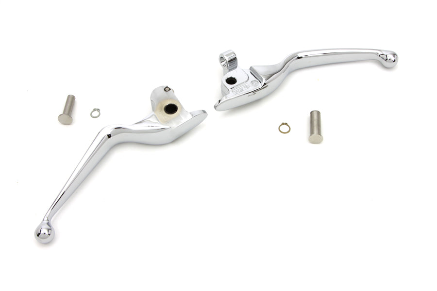 V-Twin Chrome Hand Lever Set for Harley Davidson FLT 2014-2016 with Hydraulic Clutch