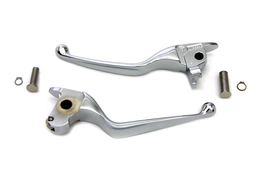 V-Twin Chrome Hand Lever Set for Harley Davidson FLT 2014-2016 with Hydraulic Clutch