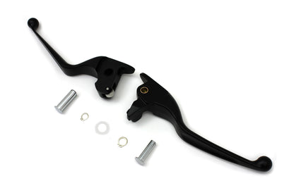 V-Twin Black Hand Lever Set for Harley Davidson FLT – Part #77513B