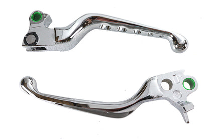 V-Twin Chrome Drilled Hand Lever Set for Harley Davidson FXST (1996-2005) - Part H07-0578