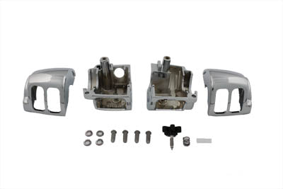 V-Twin Handlebar Control Switch Housing Kit Chrome for Harley Davidson FXD & FXST (Part H07-0670)