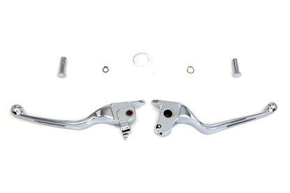 MCM Chrome Vortex Hand Lever Set for Harley Davidson FLT 2014-2016