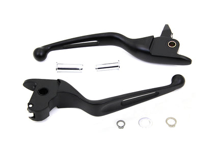 MCM Black Vortex Hand Lever Set for Harley Davidson FLT - Part #053807