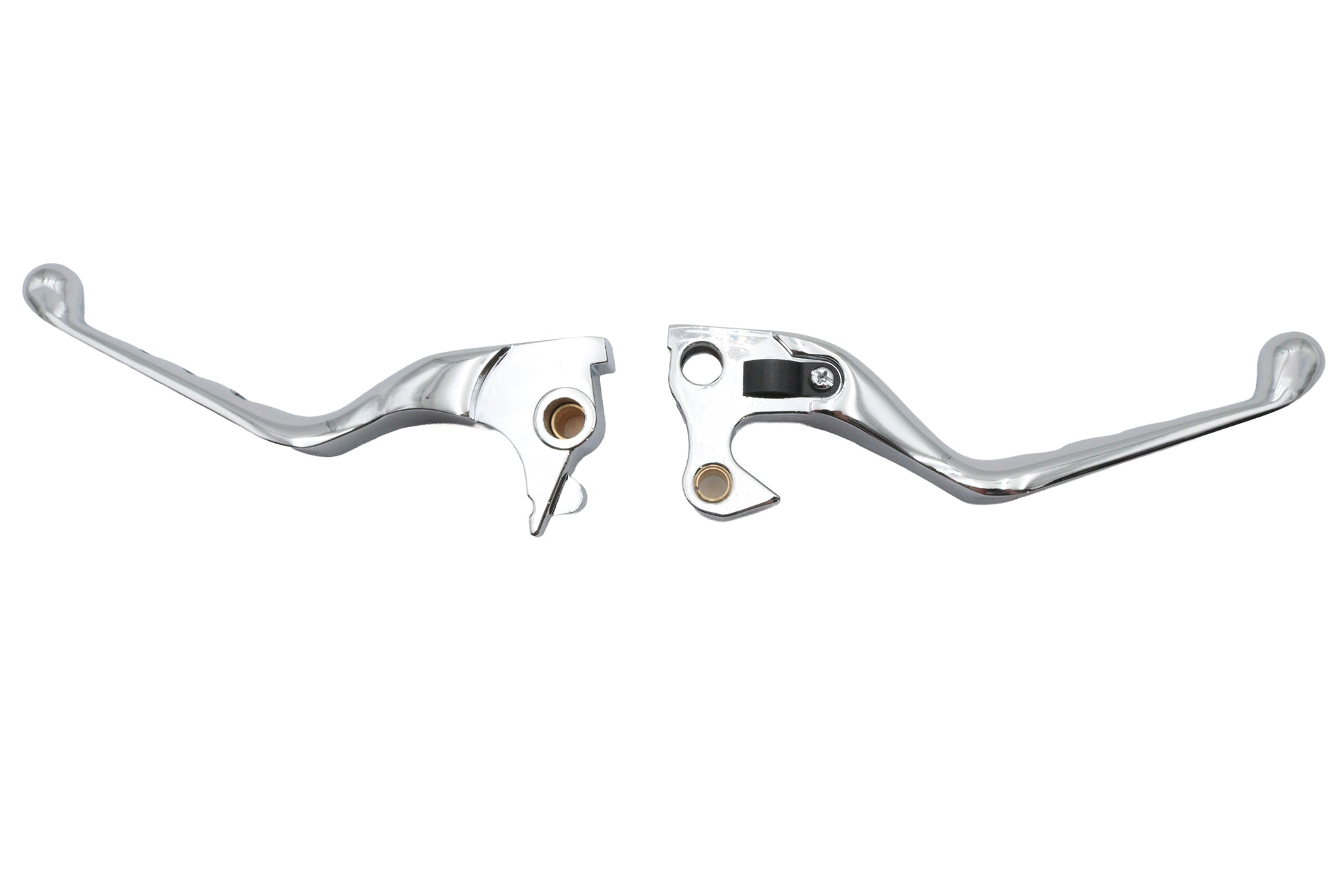 MCM Chrome Drilled Hand Lever Set for Harley Davidson XL Models (Part #053548)