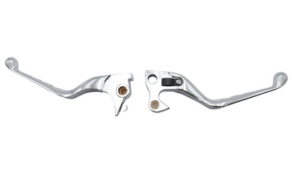 MCM Chrome Drilled Hand Lever Set for Harley Davidson XL Models (Part #053548)
