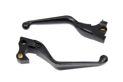 MCM Black Hand Lever Set for Harley Davidson XL Models (Part #053543)