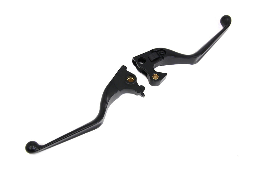 MCM Black Hand Lever Set for Harley Davidson XL Models (Part #053543)