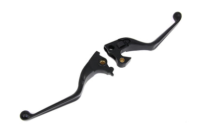 MCM Black Hand Lever Set for Harley Davidson XL Models (Part #053543)