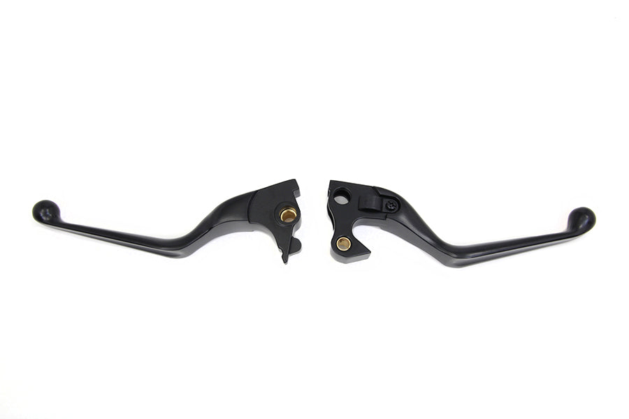 MCM Black Hand Lever Set for Harley Davidson XL Models (Part #053543)