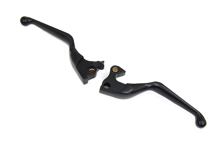 MCM Black Hand Lever Set for Harley Davidson XL Models (Part #053543)