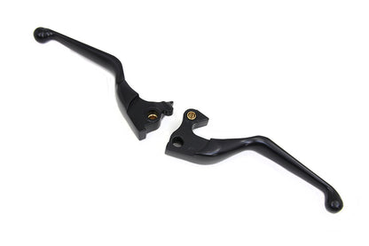 MCM Black Hand Lever Set for Harley Davidson XL Models (Part #053543)