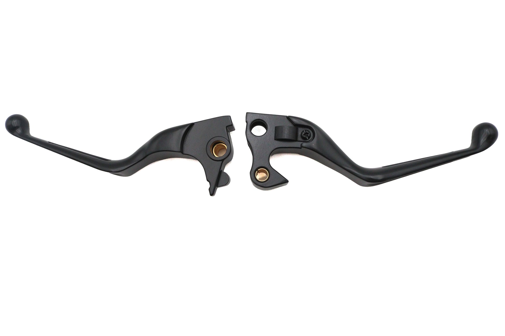 MCM Black Slotted Hand Lever Set for Harley Davidson XL (2014-2016)