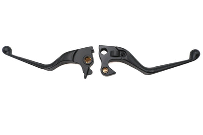 MCM Black Slotted Hand Lever Set for Harley Davidson XL (2014-2016)