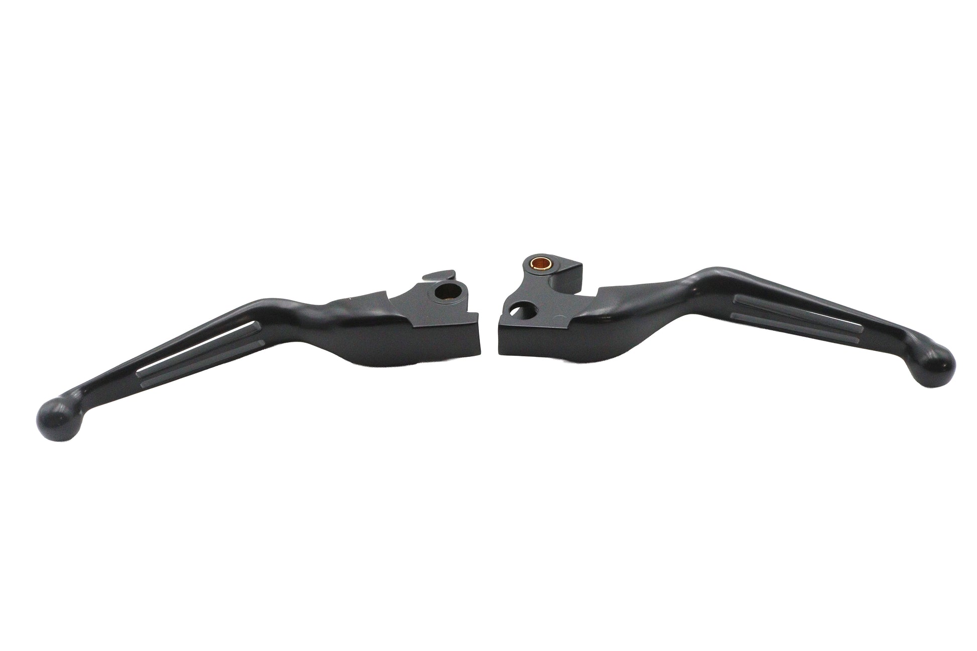 MCM Black Slotted Hand Lever Set for Harley Davidson XL (2014-2016)