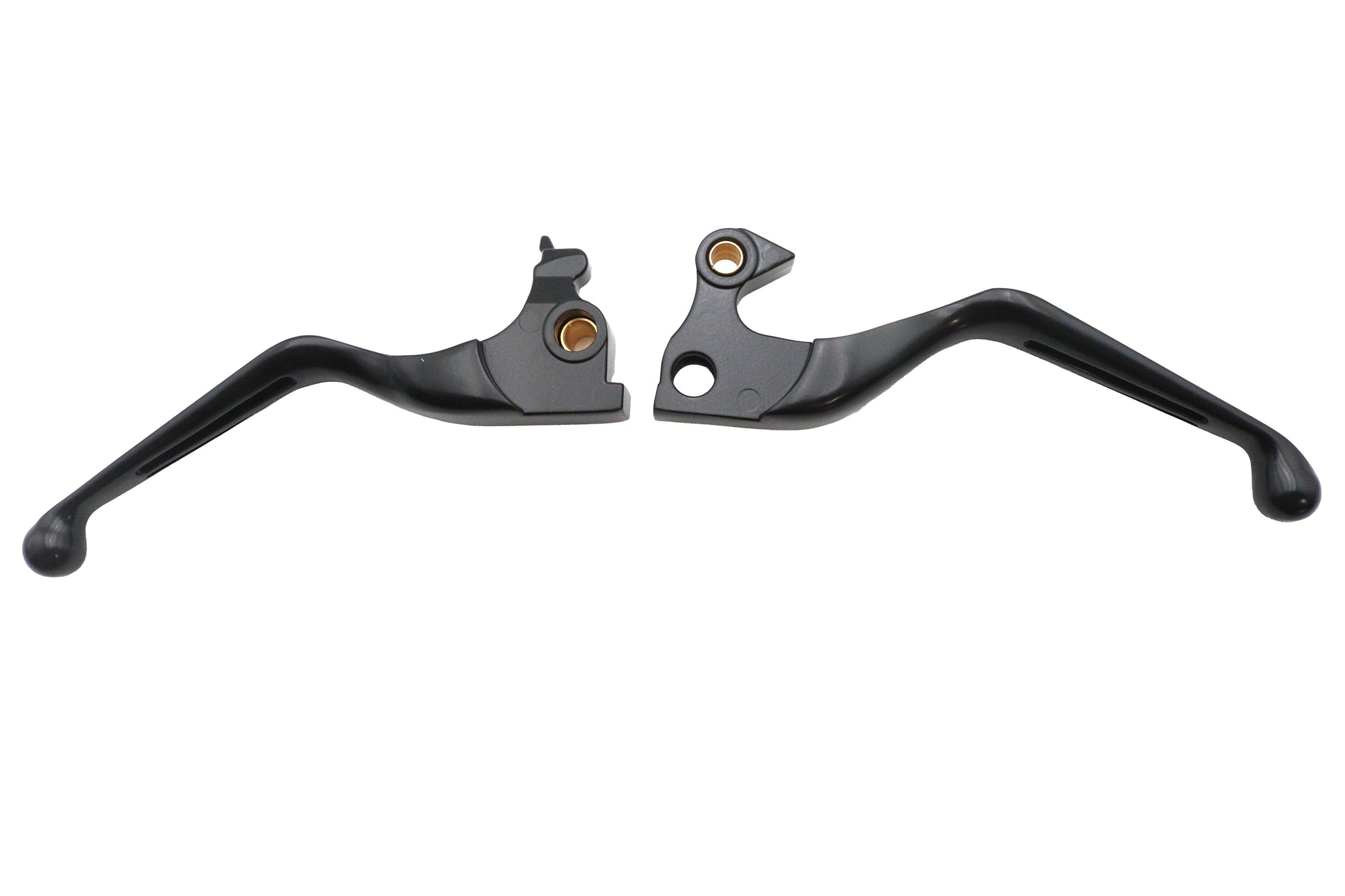 MCM Black Slotted Hand Lever Set for Harley Davidson XL (2014-2016)