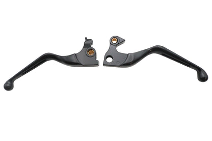MCM Black Slotted Hand Lever Set for Harley Davidson XL (2014-2016)