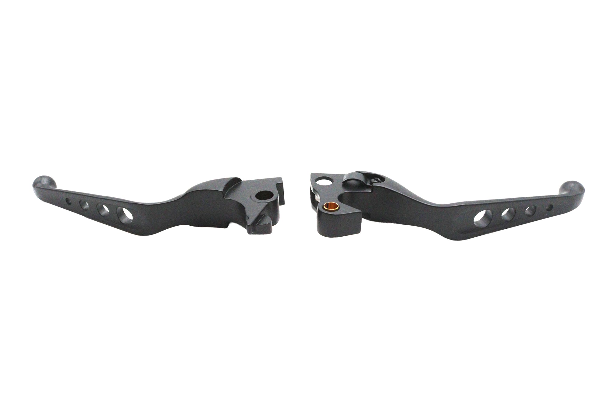 MCM Black Drilled Hand Lever Set for Harley Davidson XL - Part 053549