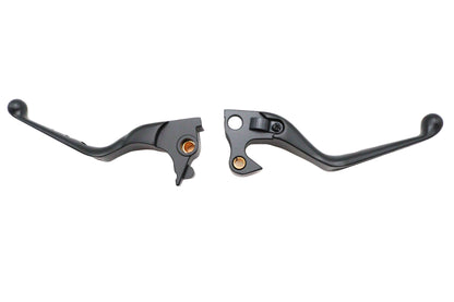 MCM Black Drilled Hand Lever Set for Harley Davidson XL - Part 053549