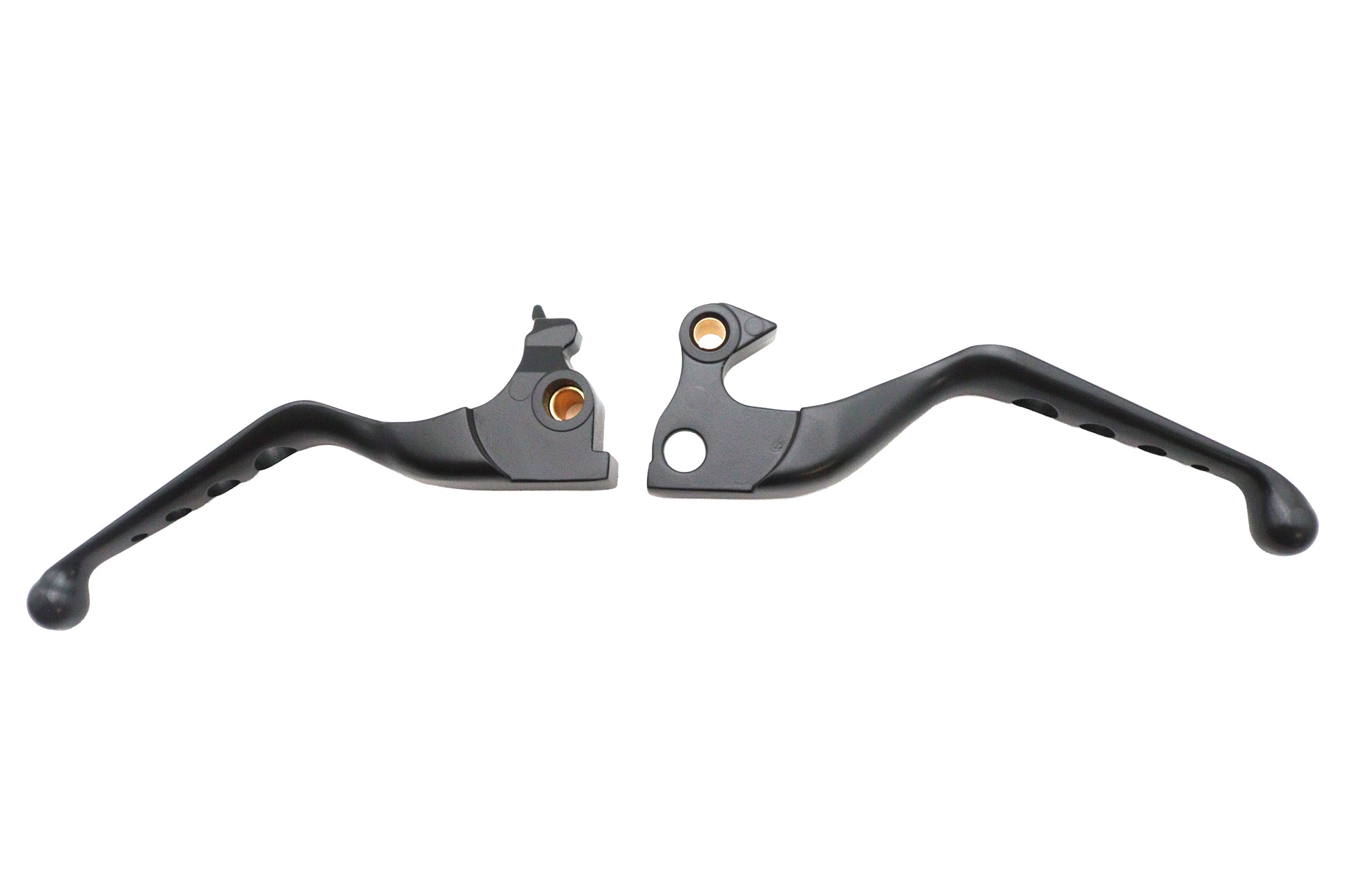 MCM Black Drilled Hand Lever Set for Harley Davidson XL - Part 053549