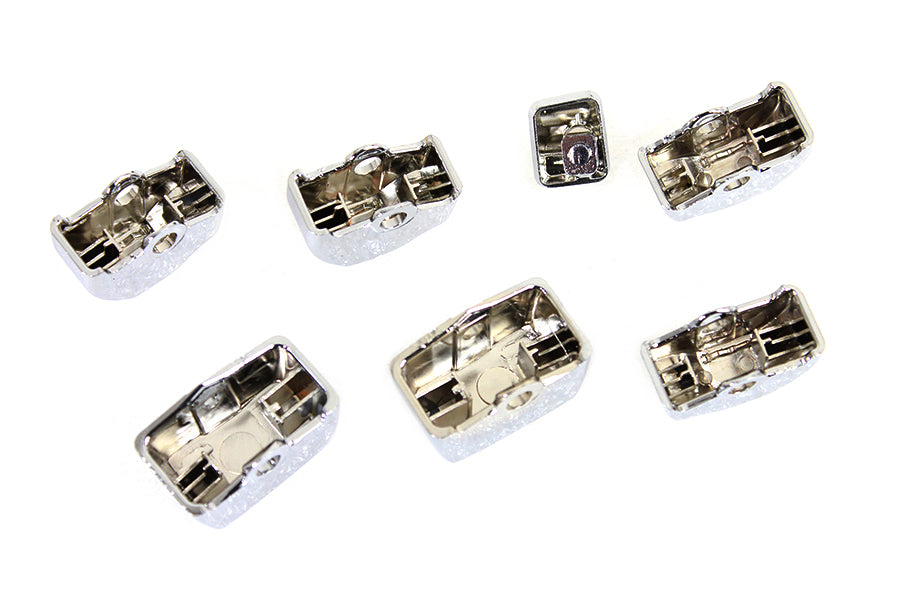 V-Twin Handlebar Switch Cap Set Chrome for Harley Davidson XL (Part #78016)