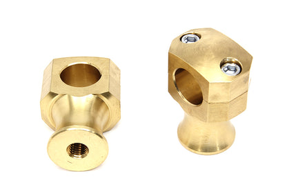 V-Twin Shorty Style Brass Riser Set for 1 Inch Handlebars
