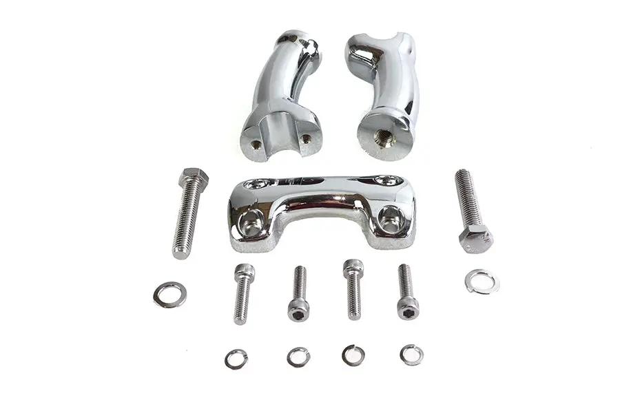 V-Twin 1 Inch Pullback Riser Set – 4.5 Inch for Harley Davidson FXST Models by V-Twin