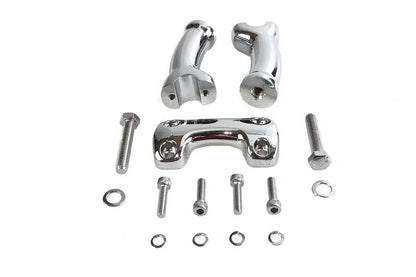 V-Twin 1 Inch Pullback Riser Set – 4.5 Inch for Harley Davidson FXST Models by V-Twin