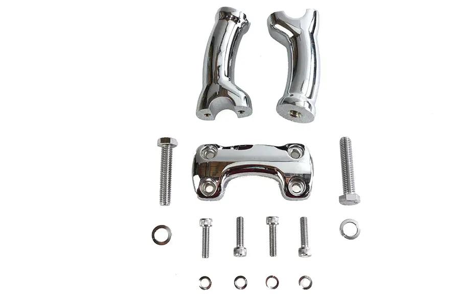 V-Twin 1 Inch Pullback Riser Set – 4.5 Inch for Harley Davidson FXST Models by V-Twin