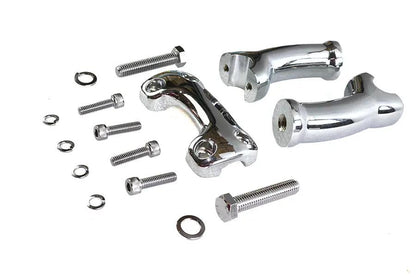 V-Twin 1 Inch Pullback Riser Set – 4.5 Inch for Harley Davidson FXST Models by V-Twin