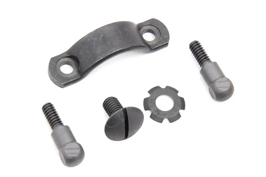V-Twin Parkerized Brake Hand Lever Screw Kit for Harley Davidson EL & U Models by V-Twin