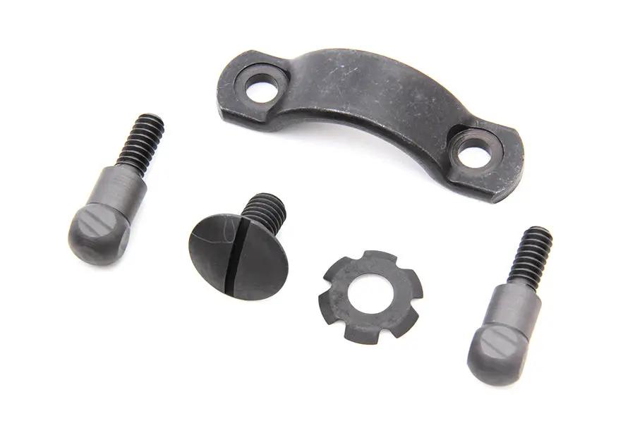 V-Twin Parkerized Brake Hand Lever Screw Kit for Harley Davidson EL & U Models by V-Twin