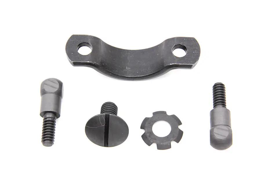 V-Twin Parkerized Brake Hand Lever Screw Kit for Harley Davidson EL & U Models by V-Twin