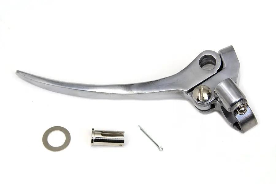 V-Twin Polished Hand Lever Assembly for Harley Davidson FL and UL Models (Part No. 07-0519BVT) by V-Twin