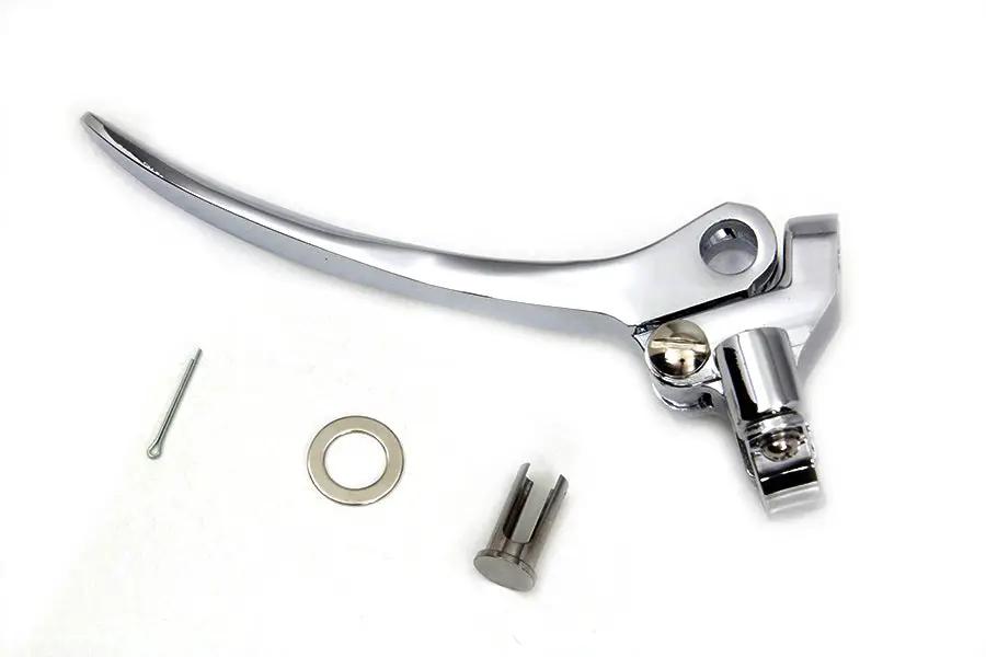V-Twin Chrome Replica Brake Hand Lever Assembly for Harley Davidson FL & EL Models by V-Twin
