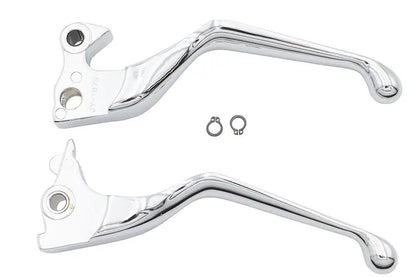 V-Twin Wide Hand Lever Kit Chrome for Harley Davidson XL Models by V-Twin