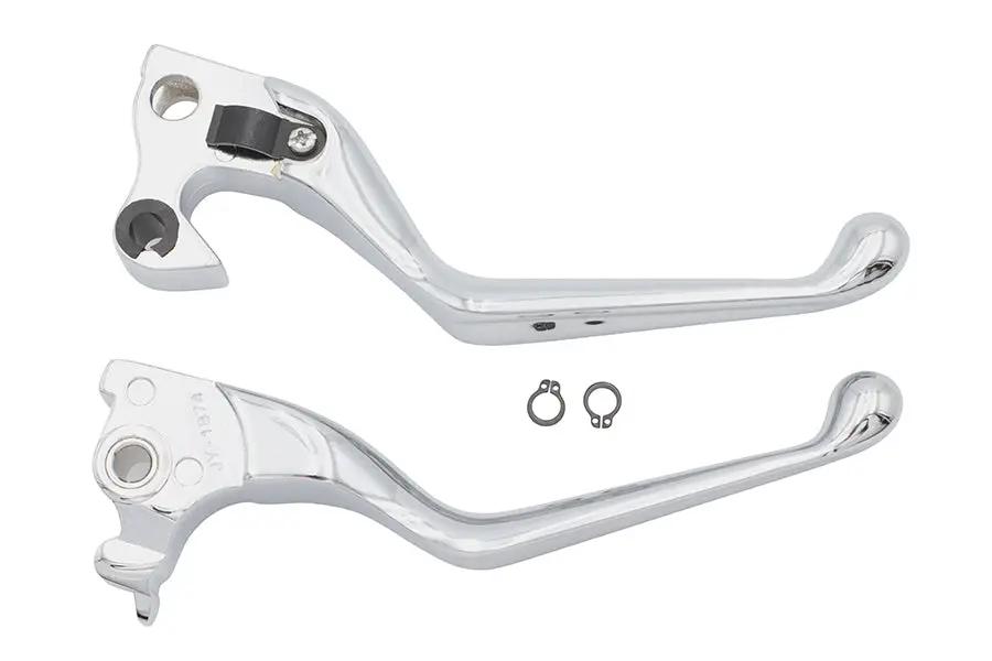 V-Twin Wide Hand Lever Kit Chrome for Harley Davidson XL Models by V-Twin