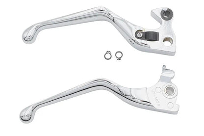 V-Twin Wide Hand Lever Kit Chrome for Harley Davidson XL Models by V-Twin