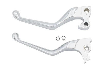 V-Twin Wide Hand Lever Kit Chrome for Harley Davidson XL Models by V-Twin