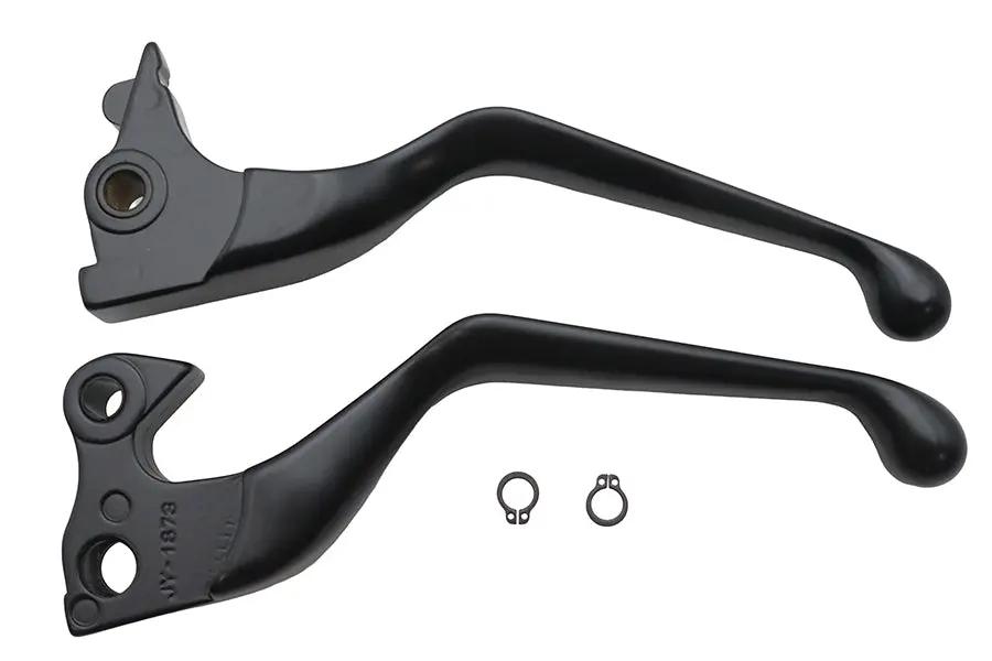 V-Twin Wide Hand Lever Kit Black for Harley Davidson XL (2014-2022) by V-Twin