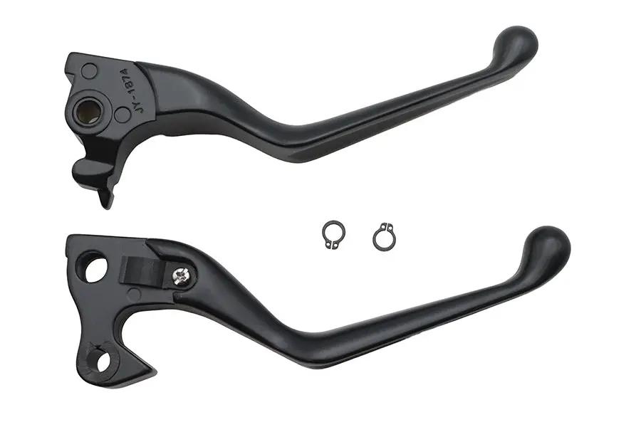 V-Twin Wide Hand Lever Kit Black for Harley Davidson XL (2014-2022) by V-Twin