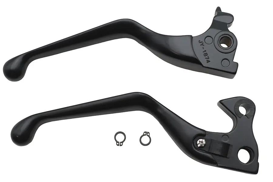 V-Twin Wide Hand Lever Kit Black for Harley Davidson XL (2014-2022) by V-Twin