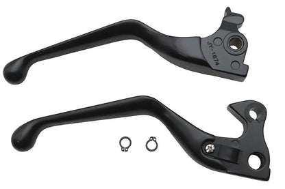 V-Twin Wide Hand Lever Kit Black for Harley Davidson XL (2014-2022) by V-Twin