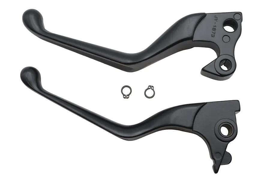 V-Twin Wide Hand Lever Kit Black for Harley Davidson XL (2014-2022) by V-Twin