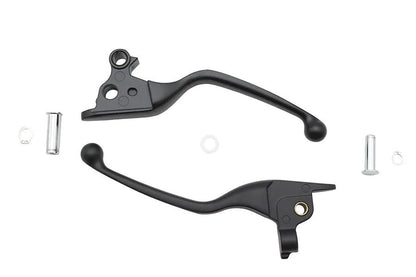 V-Twin Black Narrow Smooth Contour Hand Lever Set for Harley Davidson FLT (2008-2013) by V-Twin