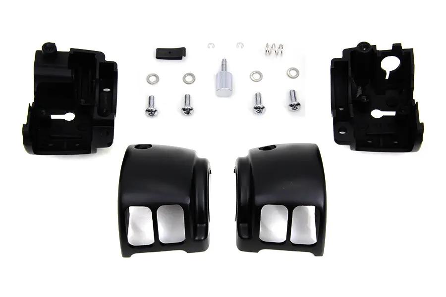 V-Twin Handlebar Control Switch Housing Kit in Black for Harley Davidson FXST (2011-2020) by V-Twin
