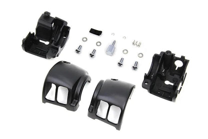 V-Twin Handlebar Control Switch Housing Kit in Black for Harley Davidson FXST (2011-2020) by V-Twin