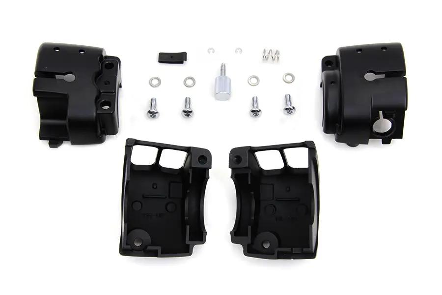 V-Twin Handlebar Control Switch Housing Kit in Black for Harley Davidson FXST (2011-2020) by V-Twin